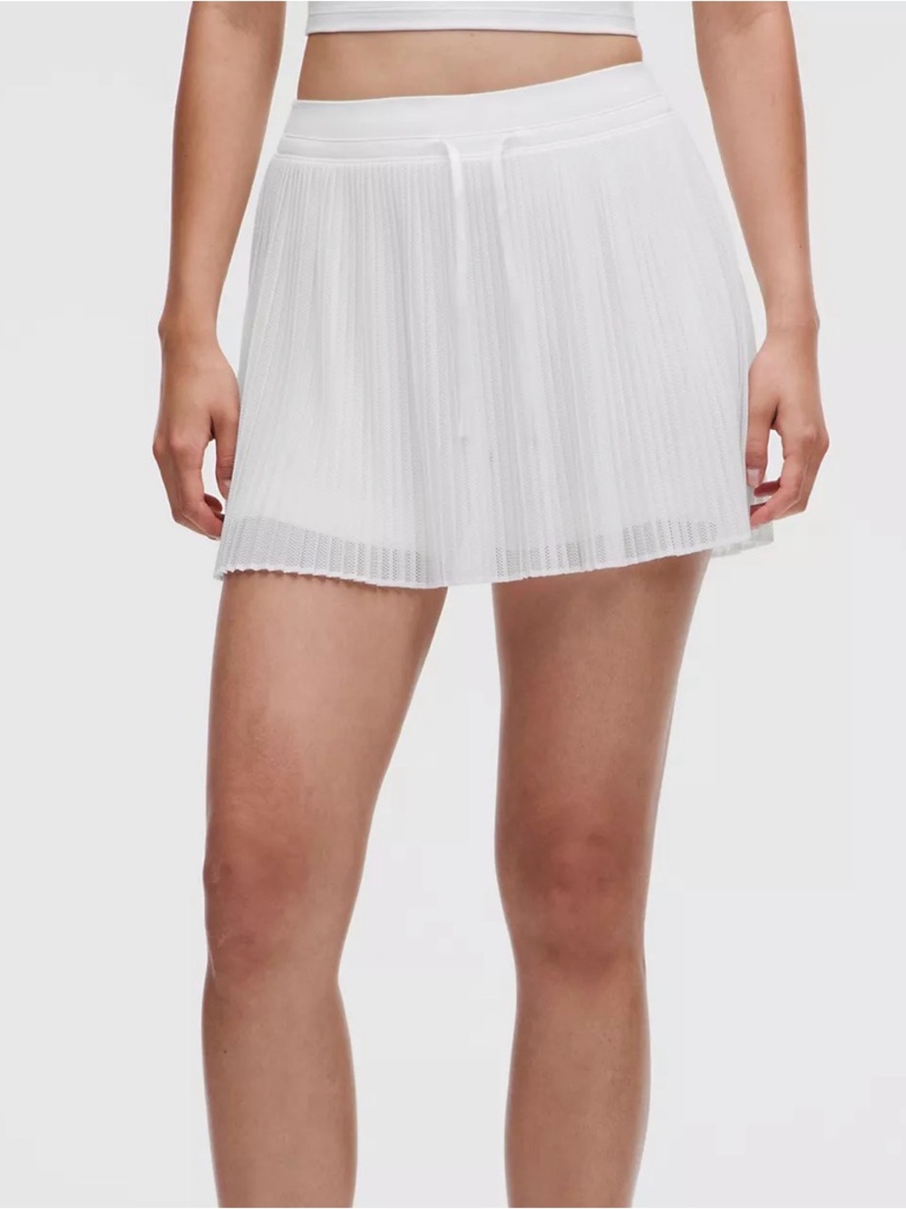 lululemon athletica White Pleated Skater Skirt